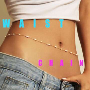 Reetan Pearl Gold Waist Chain Boho Bikini Belly Chains Rave Body Accessories for Women