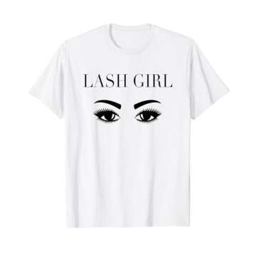 Womens Lashes shirt Beauty Eyelashes artist Girl tee