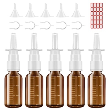 Nasal Spray Bottles with Graduated Scale - Perfect 5 PCS 30ML Fine Mister
