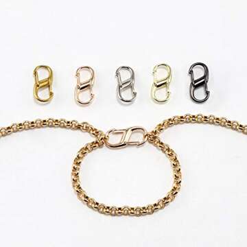 EvaGO Adjustable Metal Buckles for Bag Chains - 5 Pcs