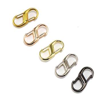 EvaGO Adjustable Metal Buckles for Bag Chains - 5 Pcs