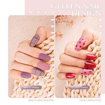 Gellen Gel Nail Polish Set - 6 Colors for Salon Quality Nails