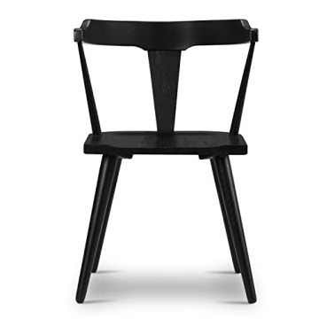 Poly and Bark Enzo Dining Chair in Black - Modern Elegance and Comfort