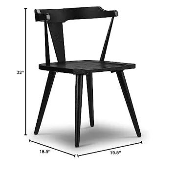 Poly and Bark Enzo Dining Chair Crafted from Solid Oak