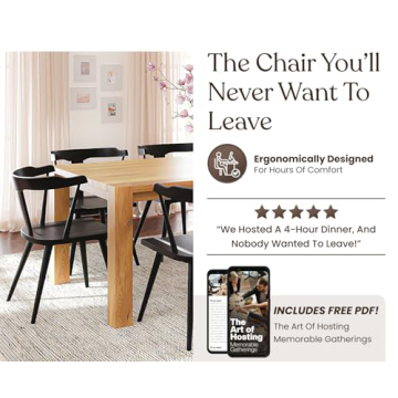 Poly and Bark Enzo Dining Chair Crafted from Solid Oak