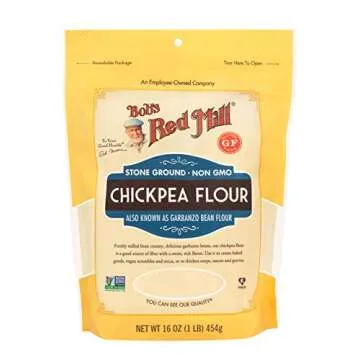 Bob's Red Mill Chickpea Flour, 16oz (Pack of 4) - Non GMO, Vegan, Keto Friendly Friendly, Kosher