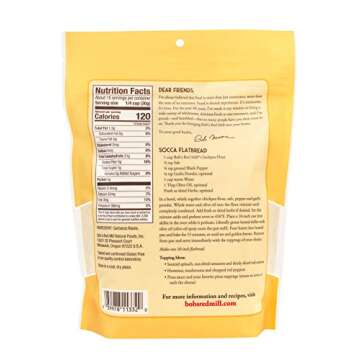 Bob's Red Mill Chickpea Flour, 16oz (Pack of 4) - Non GMO, Vegan, Keto Friendly Friendly, Kosher
