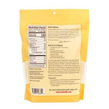 Bob's Red Mill Chickpea Flour, 16oz (Pack of 4) - Non GMO, Vegan, Keto Friendly Friendly, Kosher