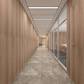 TOTIO Extra Wide Walnut Wood Wallpaper Light Brown Wood Grain Vinyl Wrap Walnut Contact Paper Peel and Stick 31.5x157inch Air Guide Slot Design Matte Thickened Self-Adhesive Waterproof Wall Stickers