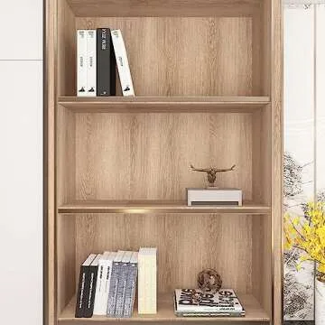 TOTIO Extra Wide Walnut Wood Wallpaper Light Brown Wood Grain Vinyl Wrap Walnut Contact Paper Peel and Stick 31.5x157inch Air Guide Slot Design Matte Thickened Self-Adhesive Waterproof Wall Stickers