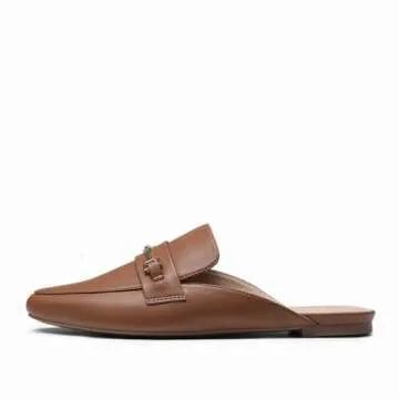 DREAM PAIRS Women's Stylish Flat Mules for Comfort and Elegance