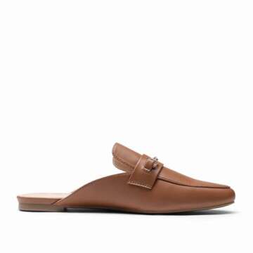 DREAM PAIRS Women's Stylish Flat Mules for Comfort and Elegance