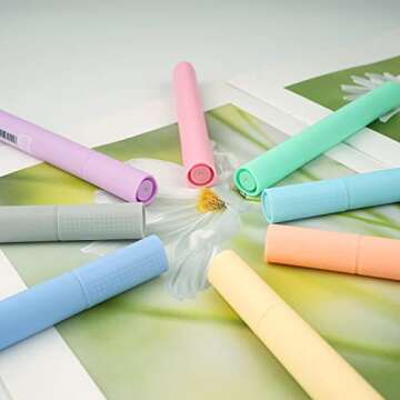 chosch 8 Assorted Pastel Color Highlighters Markers, Chisel Tip Dry-Quickly Non-Toxic Highlighter for Adults Students Journaling Highlighting Planner Notes, Office School Supplies