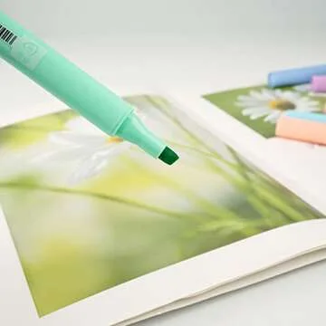 chosch 8 Assorted Pastel Color Highlighters Markers, Chisel Tip Dry-Quickly Non-Toxic Highlighter for Adults Students Journaling Highlighting Planner Notes, Office School Supplies