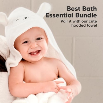 6-Pack Soft Bamboo Baby Washcloths for Newborns