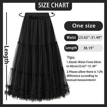 kydely Tulle Skirts for Women | Elegant Maxi Skirt