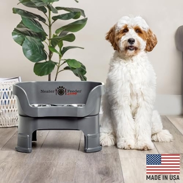 Neater Feeder Deluxe Medium Raised Pet Feeder for Dogs