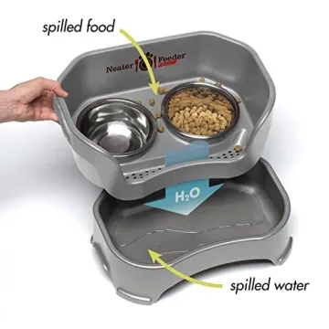 Neater Feeder Deluxe Medium Raised Pet Feeder for Dogs