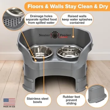 Neater Feeder Deluxe Medium Raised Pet Feeder for Dogs