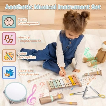 Montessori Wooden Musical Instruments Set for Toddlers