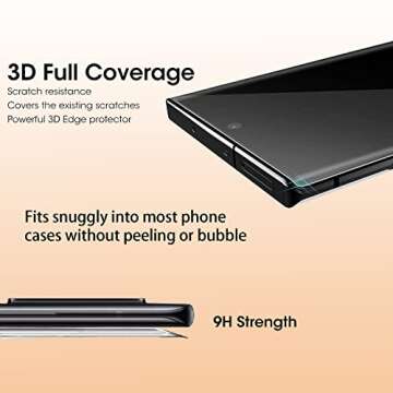 Galaxy S23 Ultra Screen Protector Set - 2+2 Pack Tempered Glass