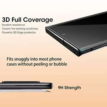 Galaxy S23 Ultra Screen Protector Set - 2+2 Pack Tempered Glass