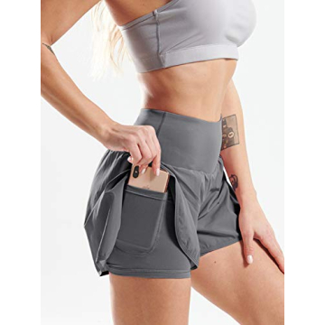 CADMUS 2-in-1 Women's Workout Shorts for Gym and Running
