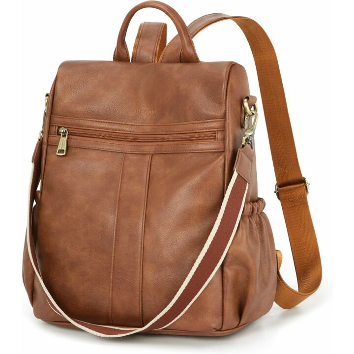 Missnine Anti-theft PU Leather Backpack Purse