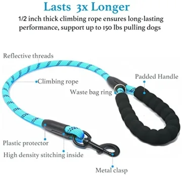 iYoShop Dual Dog Leash for 2 Dogs with No Tangle Design
