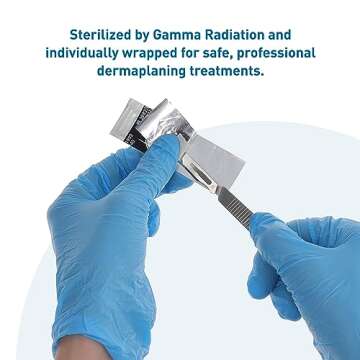 BodyMed Dermaplaning Blades #10 in Stainless Steel, 100 PCS - Sterile for Surgical, Skin Care, Hair Removal, and Podiatry Procedures - Small Detail Blade for Estheticians