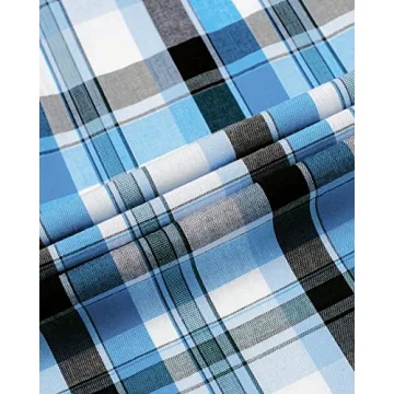 Alimens & Gentle Plaid Button Up Dress Shirt for Men