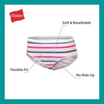 Hanes Little Brief Underwear for Girls – Soft & Fun Assorted Prints