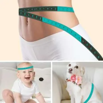 REIDEA Soft Tape Measure for Body Measuring Tape Sewing Tailor Fabric Cloth Tape Measure for Weight Loss Flexible Ruler Double Scale 200cm/79inch (Green)