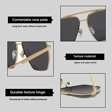 BUTABY Retro Sunglasses with UV400 Protection and Style