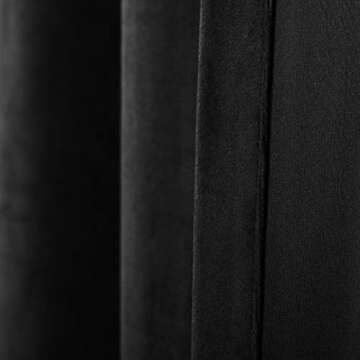 SINGINGLORY Black Velvet Curtains for Elegant Home Decor
