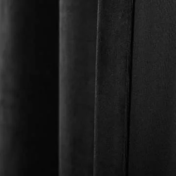 SINGINGLORY Black Velvet Curtains for Elegant Home Decor