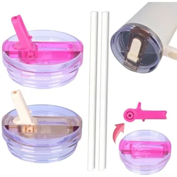 40oz Tumbler Detachable Flip Straw Lid for Stanley Cup Accessory, Lids for Stanley Cups, Leak Proof ...