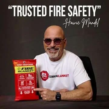 Mart Cobra Emergency Fire Blanket - 2 Pack for Home Safety and Kitchen Emergencies