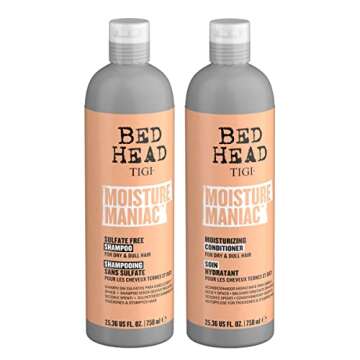 TIGI Bed Head Shampoo and Conditioner For Dry Hair Moisture Maniac Sulfate-Free Shampoo & Moisturizi...