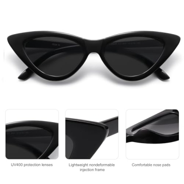 SOJOS Retro Cat Eye Sunglasses Stylish UV Protection