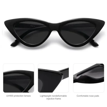SOJOS Retro Cat Eye Sunglasses Stylish UV Protection