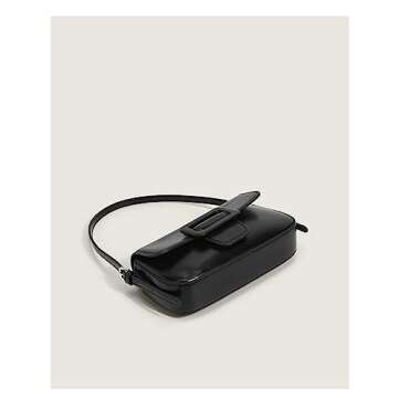 Women’s Small Shoulder Bag Small Purse Tote Clutch Handbag Hobo Handbags (Black)
