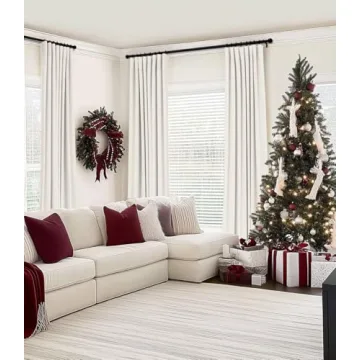 Elegant INOVADAY 100% Blackout Curtains Beige 2 Panels Set