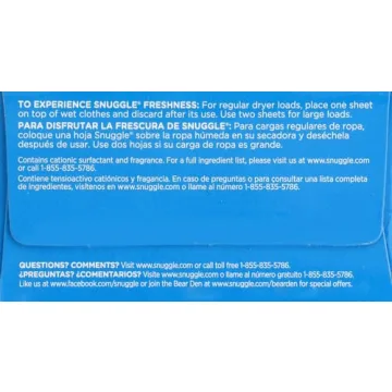 Snuggle Plus SuperFresh Dryer Sheets - 105 Count Freshness