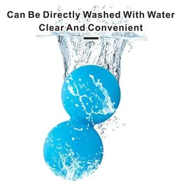 MRELC Peanut Massage Ball - Double Lacrosse Massage Ball & Mobility Ball ，Peanut Shape Self Massage Roller for Myofascial Release, Trigger Point Therapy, Muscle Knots, and Yoga Therapy. （Blue）