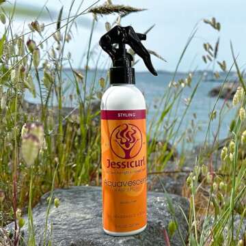 Jessicurl, Aquavescent Hair Spray, No Fragrance Added, 2 Fl oz. All Day Hold and Humidity Protection, Hair Setting Spray, for Curly Hair, Alcohol Free, Anti-Frizz