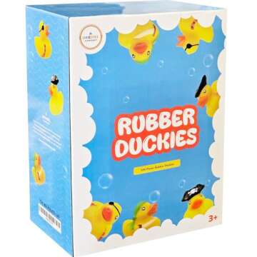 St. Patrick's Pirate Rubber Duck Toy Six Duckies for Kids, Bath Birthday Projects Gifts Baby Showers...