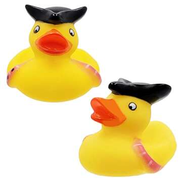 St. Patrick's Pirate Rubber Duck Toy for Kids, 6-Pack