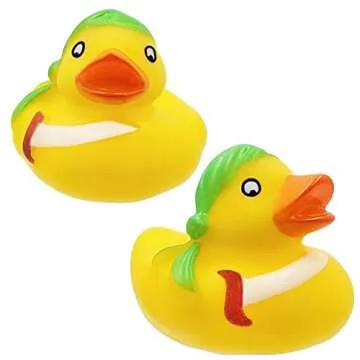 St. Patrick's Pirate Rubber Duck Toy for Kids, 6-Pack