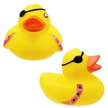 St. Patrick's Pirate Rubber Duck Toy for Kids, 6-Pack